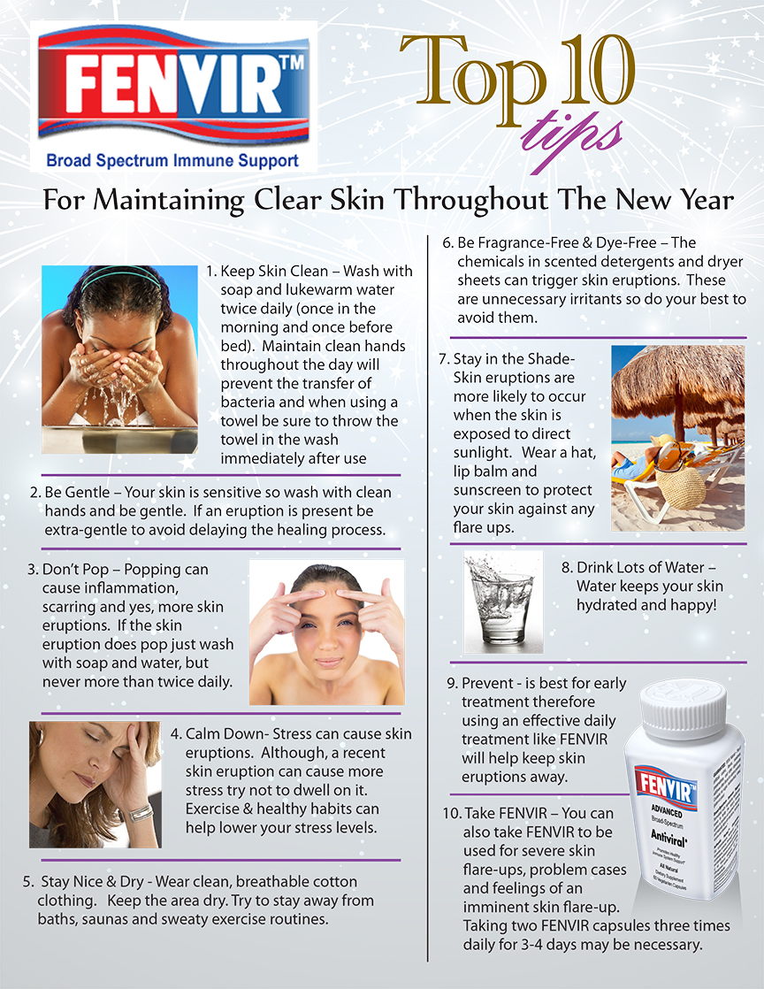 Top 10 Tips For Maintaining Clear Skin Throughout The New Year